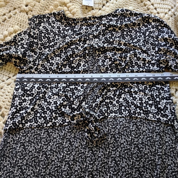 NWT J Jill small black white long sleeve shirt - Picture 7 of 8